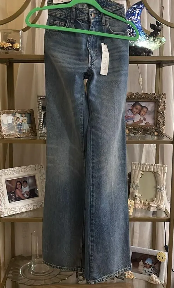 Zara The 70’s High Rise Full Length slim fit Jeans size 4 - Image 5