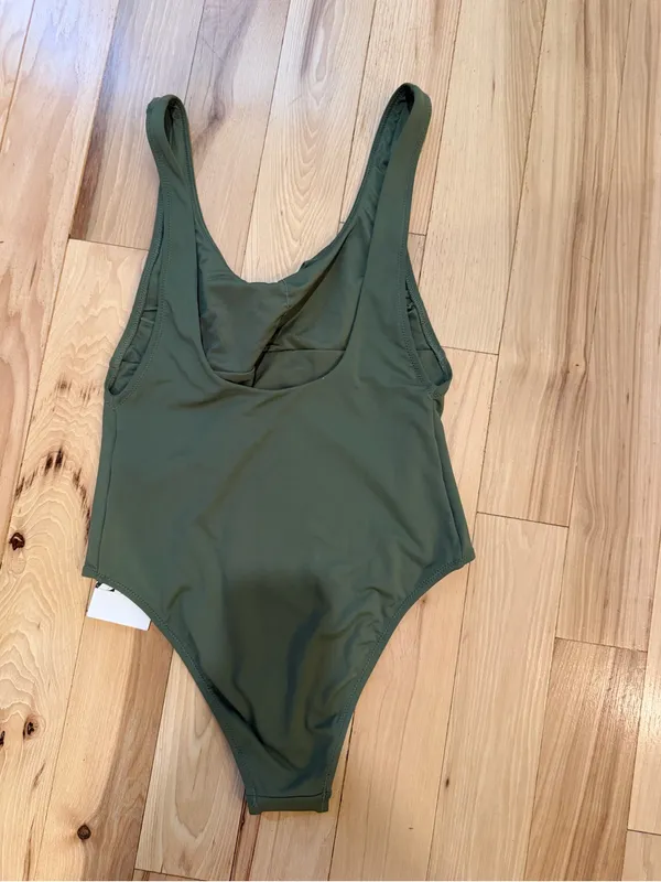 Zara NWT one piece swim suit! Olive green! Size Small! - Image 3