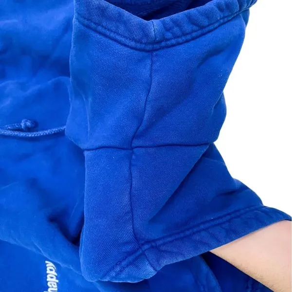 Madhappy Buddy Heritage Shorts‎ Cotton Embroidered Royal Blue M GUC - Image 4