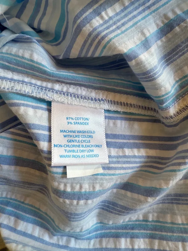 Southern Tide NWT Seersucker Blue and White Striped Tunic Shirt,Dress or Coverup - Image 5