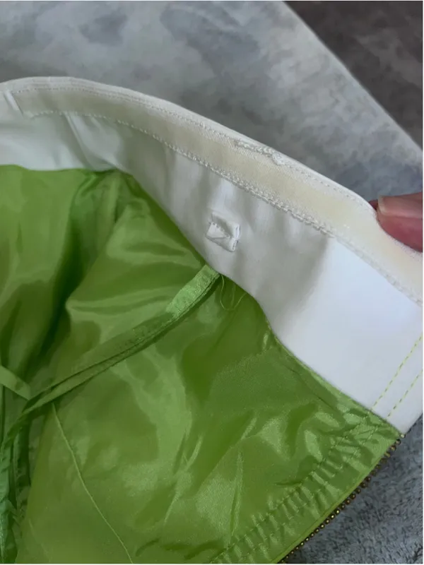 NEW Antonio Melani Strapless Dress Size 6 Lime Green White - Image 13