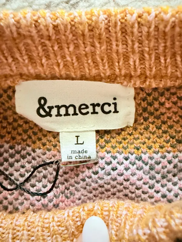 fall sweater Yellow Size L - Image 2