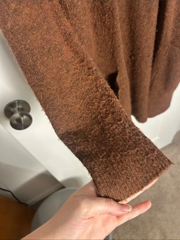 Madewell Brown Open-Front Cozy Knit Cardigan - Image 4