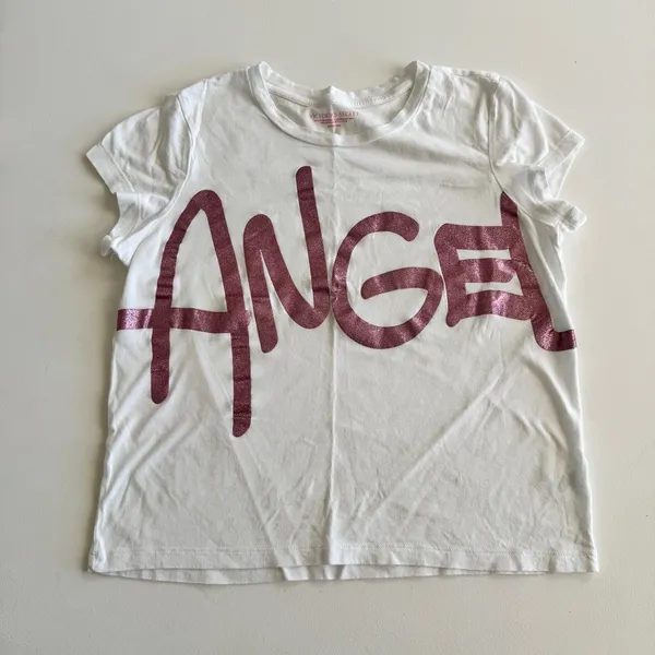 Victoria's Secret - Angel PJ Shorts and Tee in White Pink & Black - Image 4