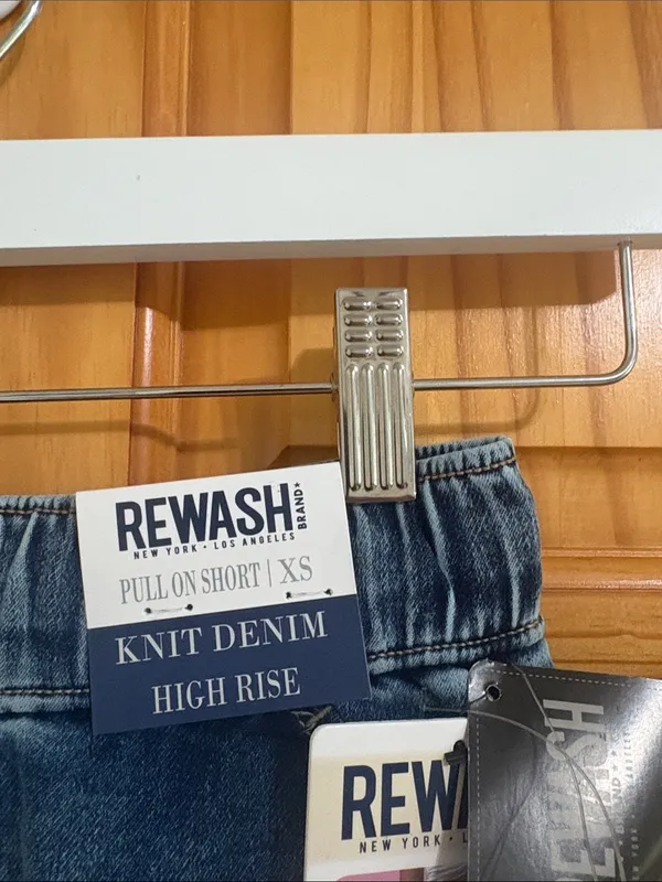 Rewash Size XS Pull-On Denim Shorts New With Tags - Image 3