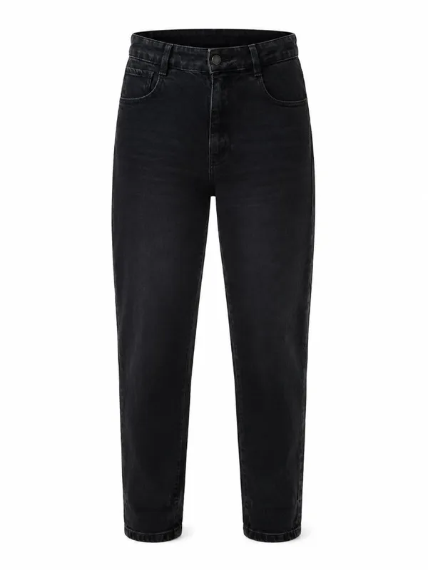 Zara High Rise Black Mom Jeans Women’s Size 6 Tapered - Image 2