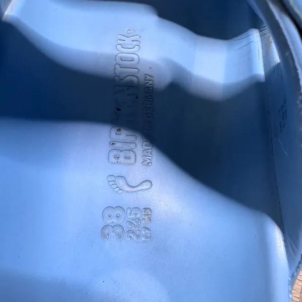 Birkenstock Arizona EVA Sky Blue Sandals Slides Womens 38 US 7 7.5 Waterproof - Image 6