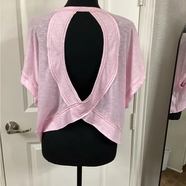 SHEIN Pink Dolman Sleeve Relaxed Tee - Image 3