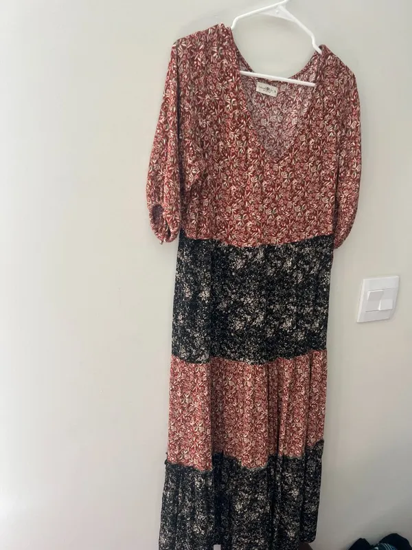 Natural Life Dress Women’s M Floral Tiered Maxi Boho‎ Prarie Cottage Core - Image 6