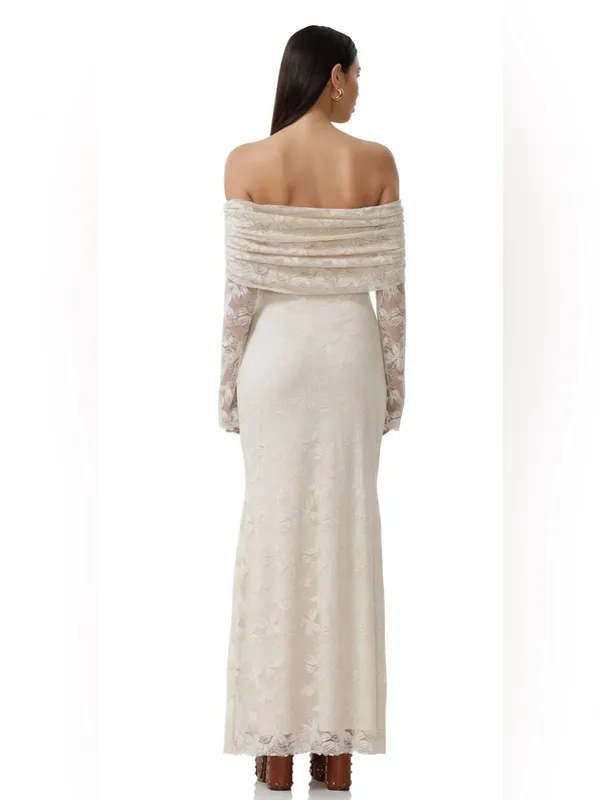 AFRM by Anthropologie Plus,Thelma Lace Ivory Dress,Size 1X,NWT - Image 3