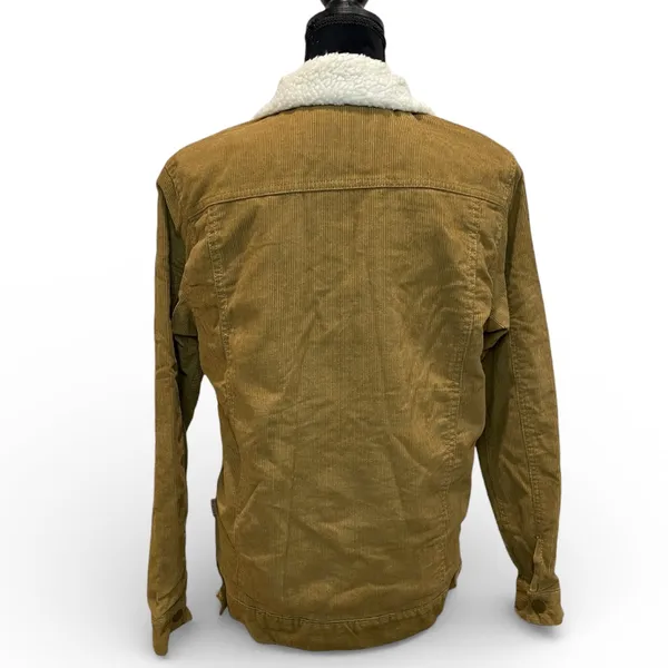 Brooklyn Cloth Corduroy Bomber Jacket with a Faux Shearling Lining - Image 4