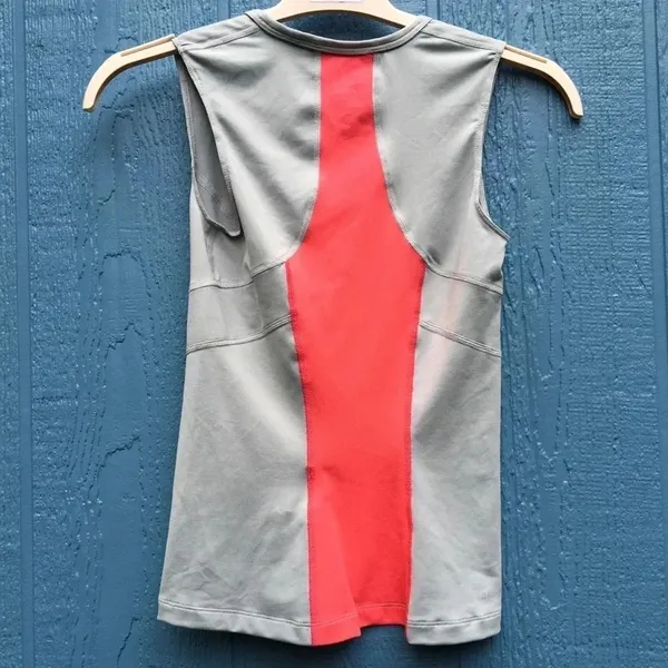 Nike Power Tank Top Stripe Grey Shirt Athletic Work Out Shirt XS v6x - Image 2