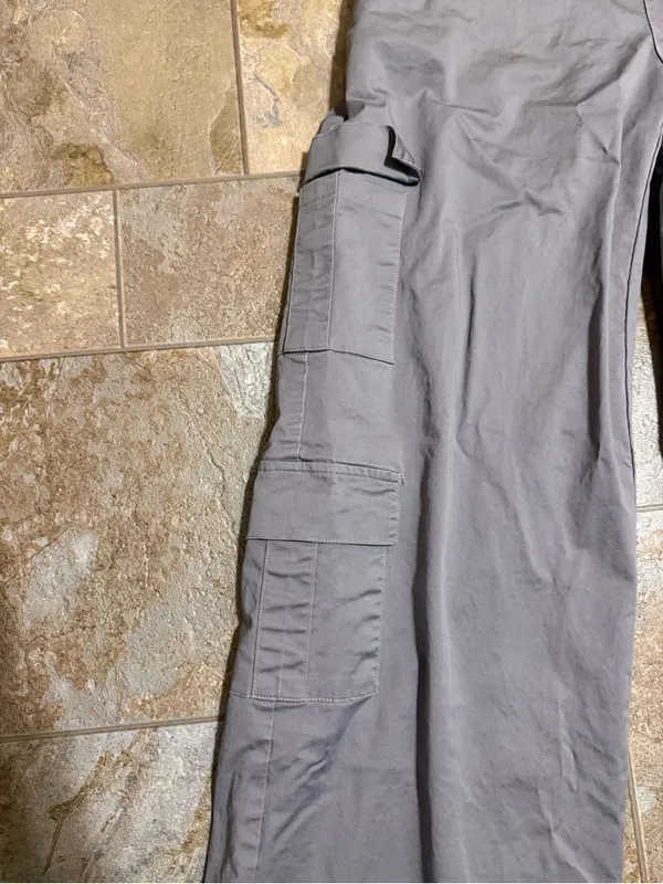 Edikted | Gray Lilac wide leg cargo pants size medium. - Image 7