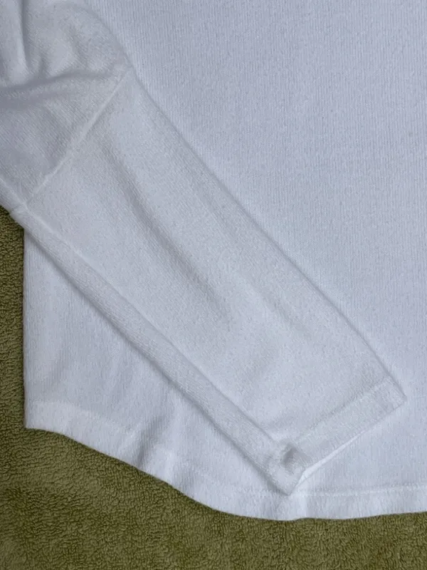 By Anthropologie White Turtleneck Top Classic Office Spring Capsulewardrobe S - Image 4