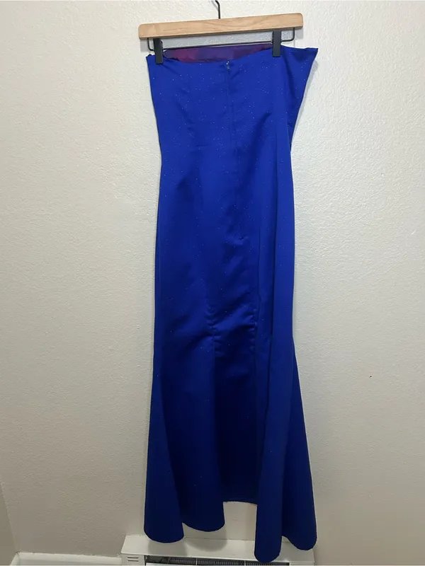 Vintage Jessica McClintock for Gunne Sax Strapless Mermaid Gown Size 9 - Image 5