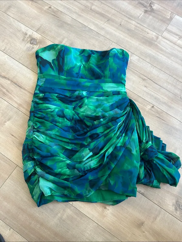 Runaway The Label Night Lover Dress in Calista Green Floral Print Sz M - Image 4