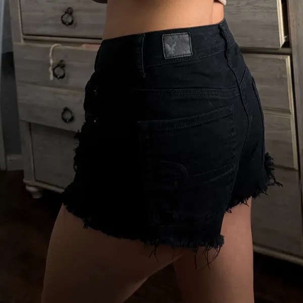 Black American Eagle Shorts - Image 2