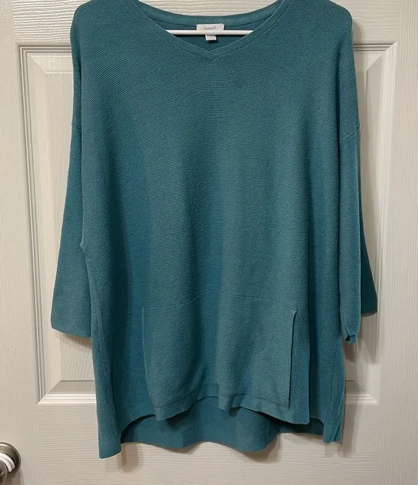 Pure Jill | wool blend sweater top size small Blue - Image 2