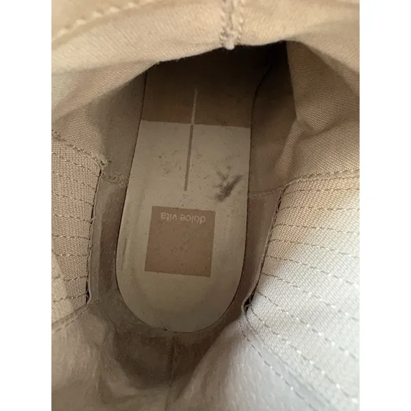 Dolce Vita Celia Women's Beige Leather Ankle Bootie Slip-On Round Toe 8M - Image 6