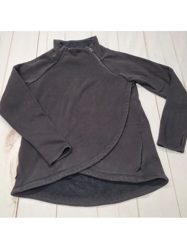 Athleta cozy Karma Asym black pullover - Image 2