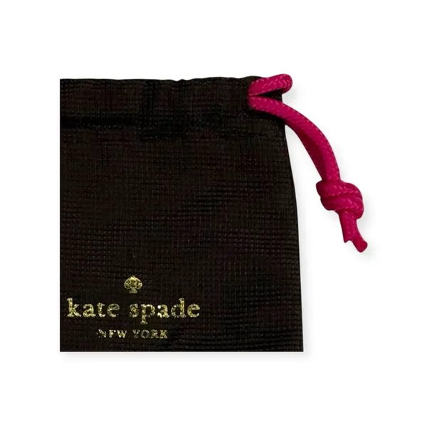 new Kate Spade KSNY  Dainty Jewelry Drawstring Pouch Dustbag  Brown + Pink  - Image 7