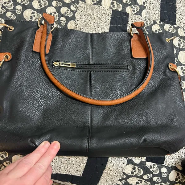 Michael Kors Black and Brown Shoulder Bag - Image 6