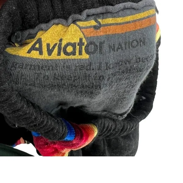 Aviator Nation Classic Sweatpants Velvet Stripes Jogger Gray Black Size Small‎ - Image 12