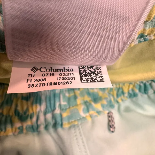 Columbia Womens Mint Green Floral Waist Golf Skort 10L Medium Built in Short‎ - Image 5