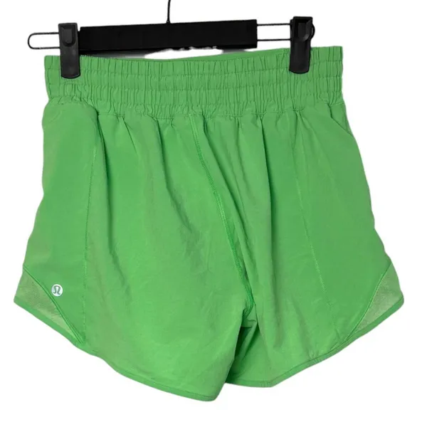 Lululemon Hotty Hot HR High Rise 4" Green Size 4 - Image 2