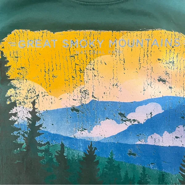Vibrant Green and Yellow Graphic Relaxed Tee - Image 3