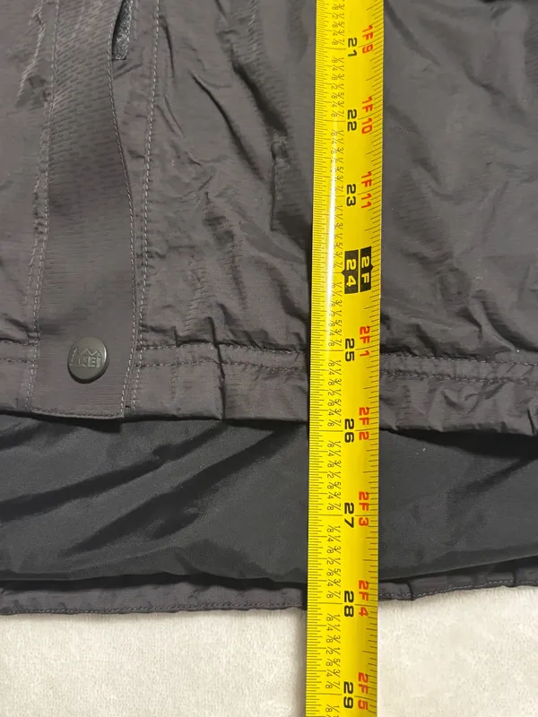 Rei Co-op Coat Full Zip Hood Blue And Black - Image 5