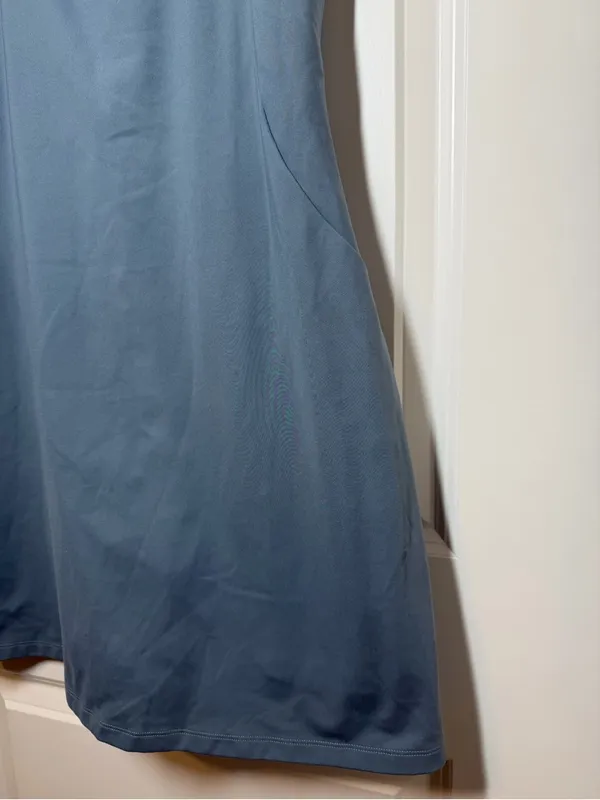 Girlfriend Collective Slate Blue Racerback Tank Athletic Dress - Image 4