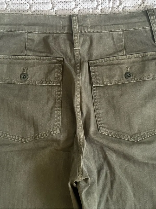 Madewell Olive High-Rise Utility Ankle Pants - Image 5
