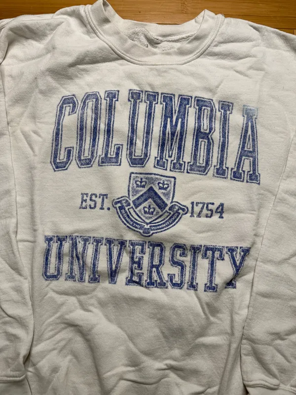 Columbia University Sweatshirt White Size L - Image 3