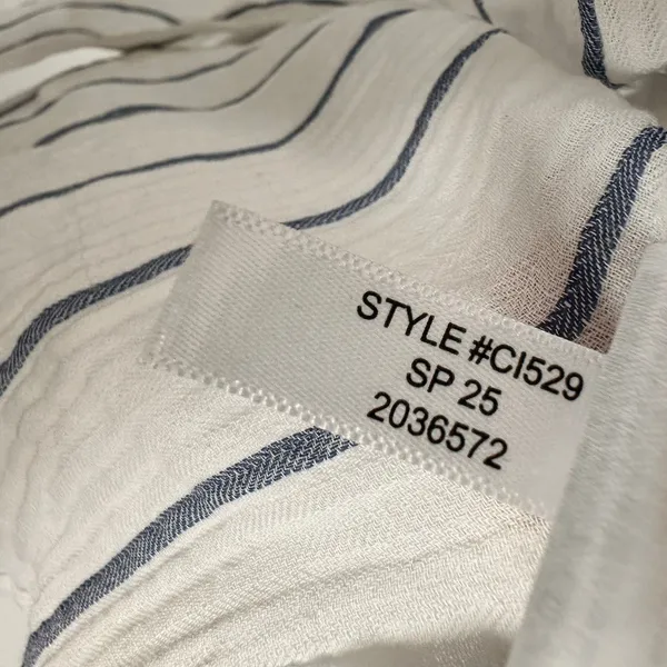 J.CREW Puff Sleeve Top Sheer Gauze Nautical Stripe Small NWT Coastal Prep Vacay - Image 9