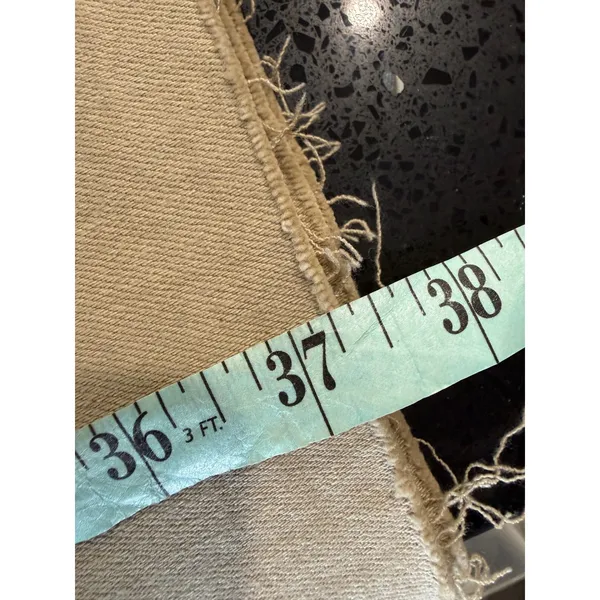 Maeve High Rise Wide Leg Khaki Tan Pants Raw Hem‎ Stretch Cotton Tencel 26 - Image 8