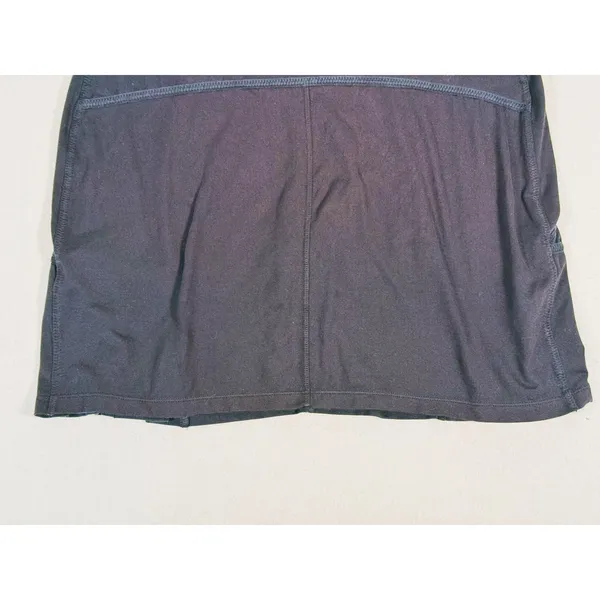 Athleta Lined Pleated Skort Size L Black Tennis Pickleball Golf Athletic Sporty - Image 12