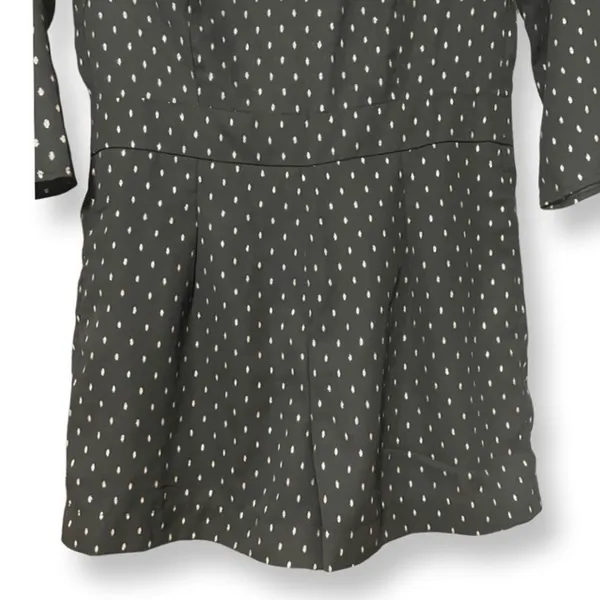 Zara Black Polka Dot Romper 3/4 Sleeve Romper Playsuit Size Small Retro Chic - Image 4
