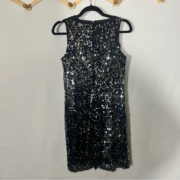 Banana Republic Black Sequin Dress Size‎ 2 - Image 2