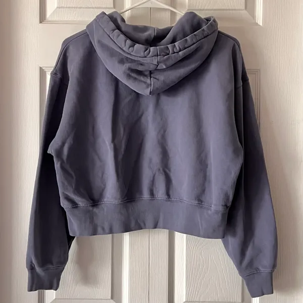 American Eagle Outfitters Cropped Zip Up Hoodie - Image 2