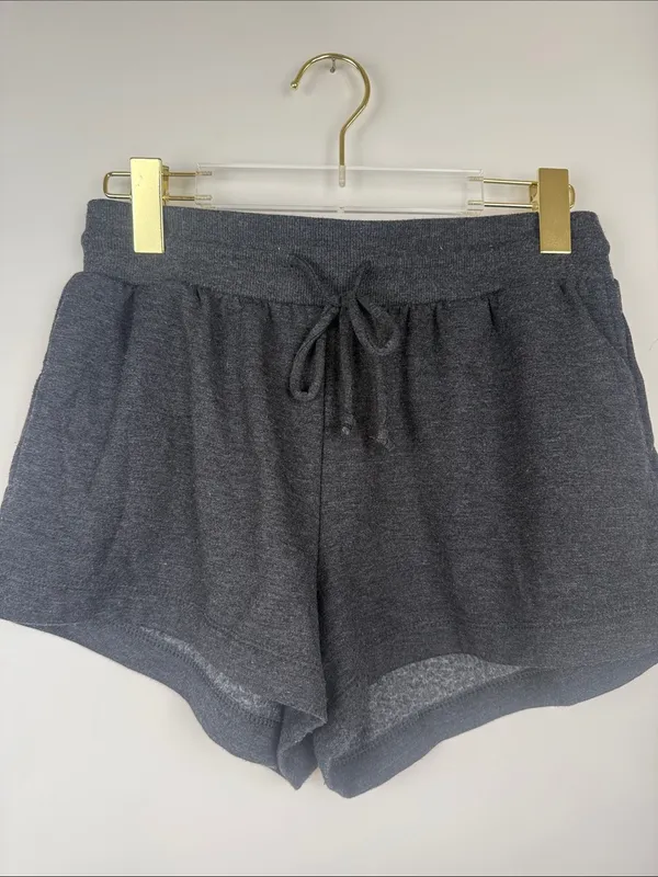 Stars Above Charcoal Gray Lounge Drawstring Shorts Size Small - Image 2