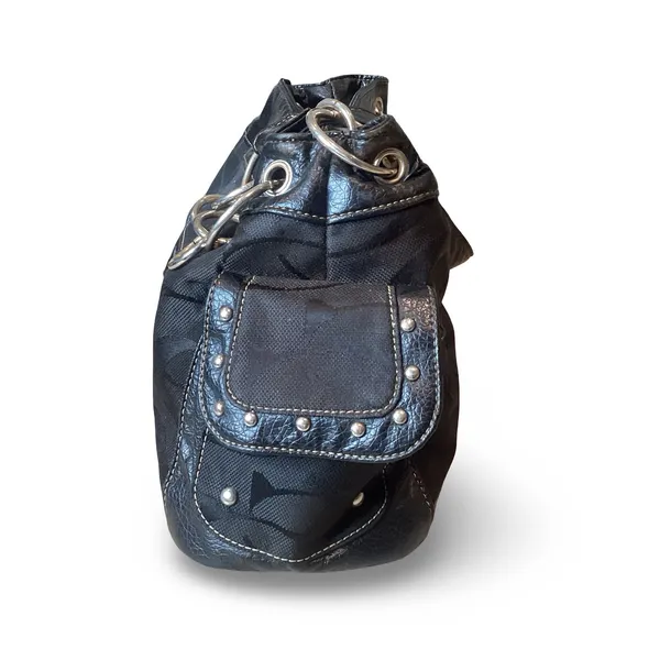 The Sak Black and Silver Patchwork Shoulder Bag - Image 7