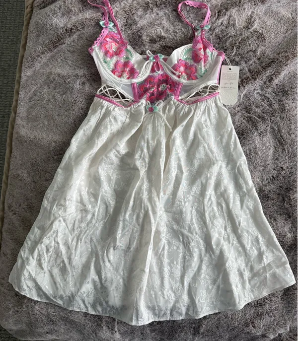 For Love & Lemons festival floral slip Dress - Image 2