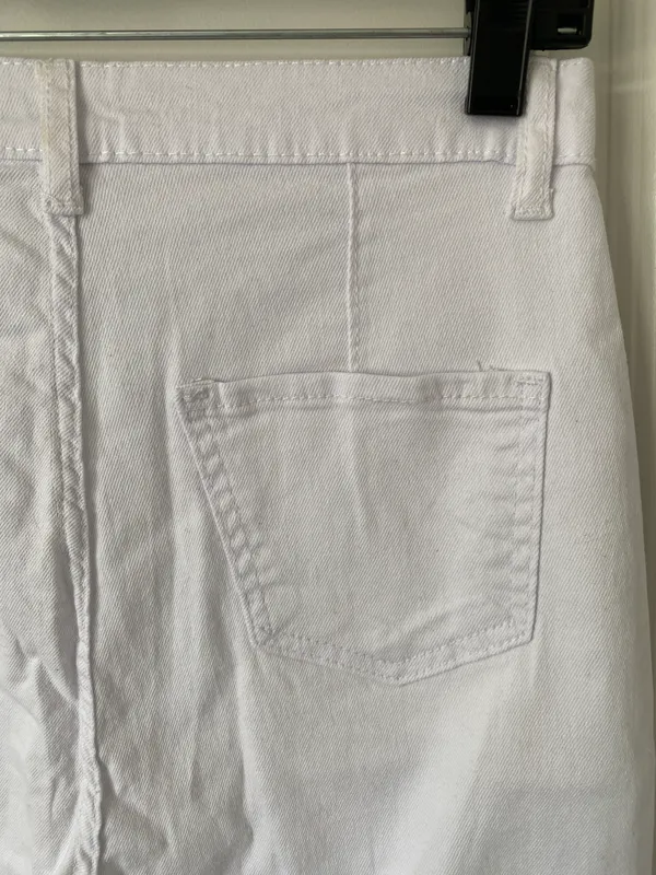 SheIn White High Waisted Jeans - Image 7