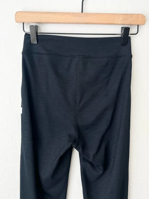 Vuori Lux Ribbed Split Bootcut Leggings Charcoal Grey High Rise XS - Image 8