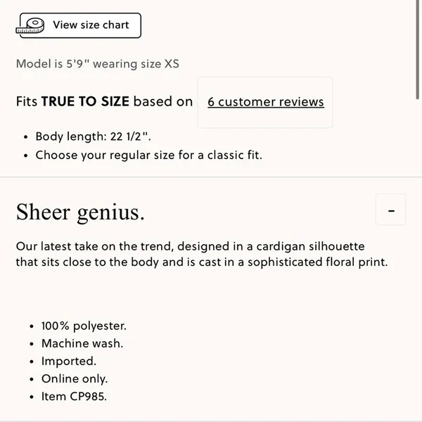 J.Crew Sheer mesh cardigan top in toile print - Image 3