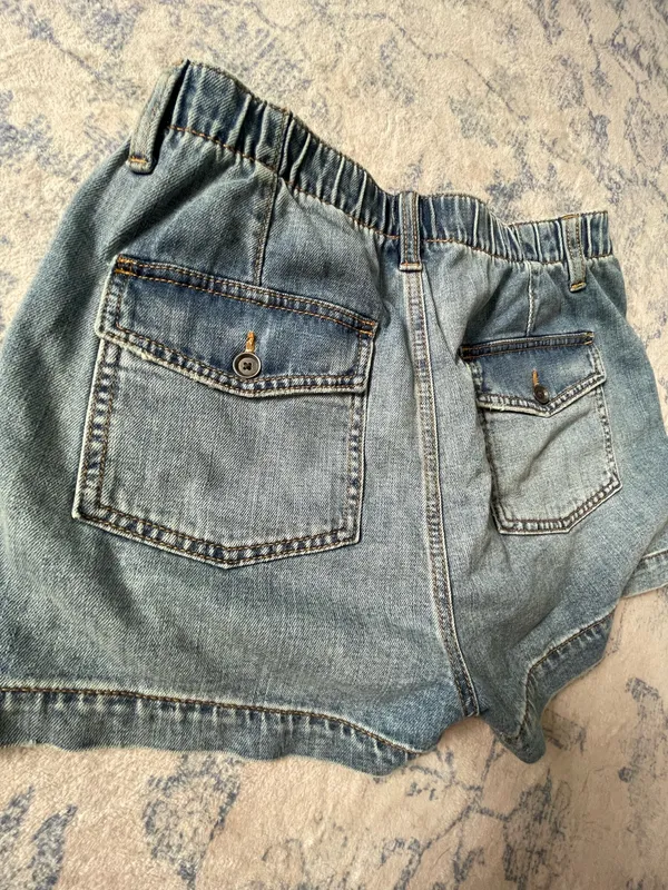 Aerie Dark wash patch pocket denim short - Image 7