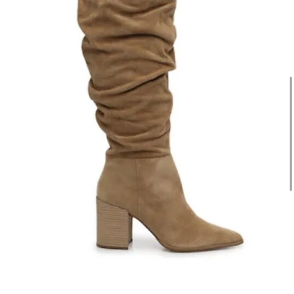 Steve Madden Haimi Suede Boots.‎ Women's Size 6.5M, Tan NEW MSRP $170 B65 - Image 6
