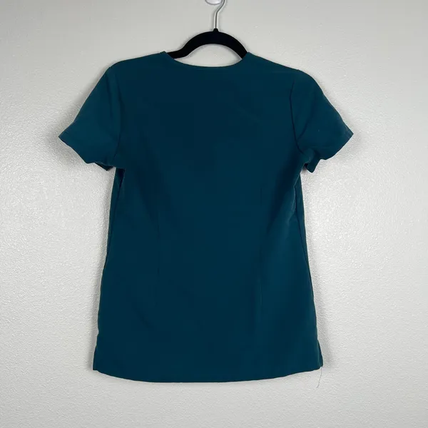 Figs Women Casma Technical Pocket Scrub Top Teal Blue XXS FW1100‎ - Image 5