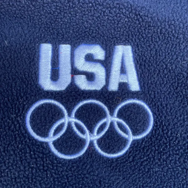 National Football League Team Apparel Vintage Team USA Olympic Games Blue Fleece Sweater - Image 5